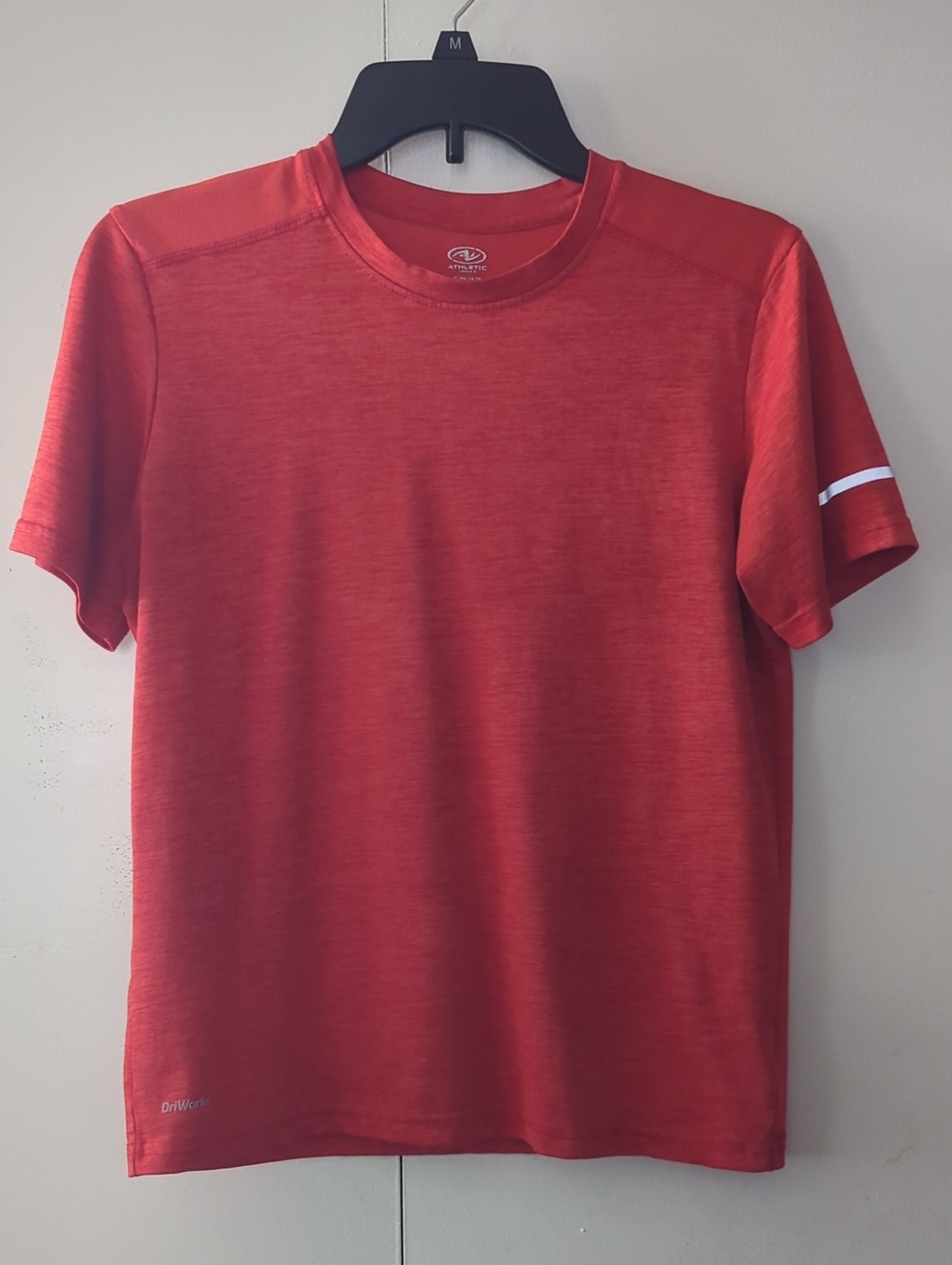 Athletic Works Red Short-Sleeve Crew Performance Tee